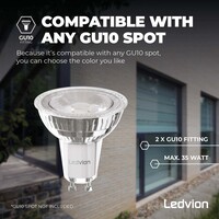 Ledvion LED Wandlamp met Schemeringssensor - GU10 Fitting - IP44