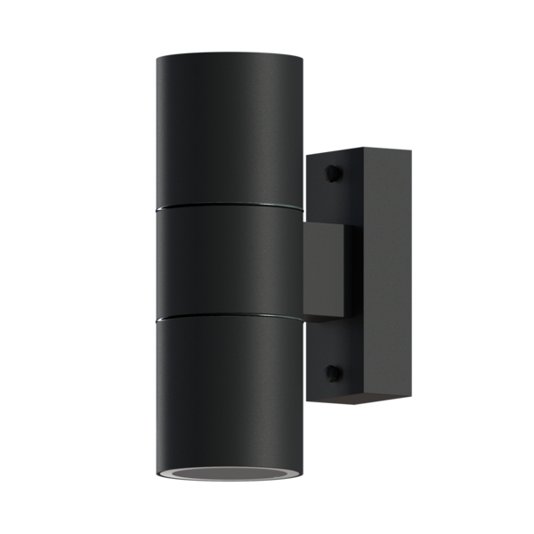 Calex Calex Wandlamp Buiten - Tweezijdig - GU10 Fitting - IP54 - Zwart