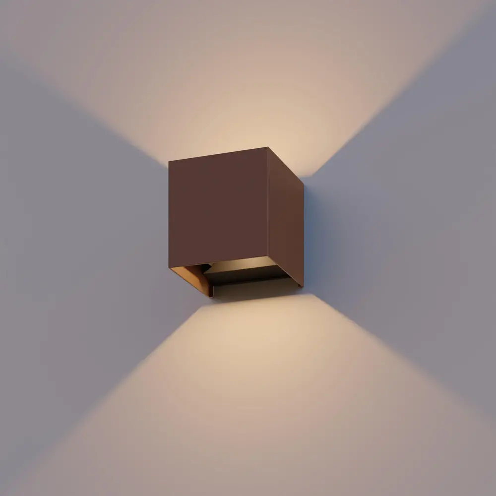 Calex Calex Wandlamp Buiten - Tweezijdig - 7W - 3000K - IP54 - Roest