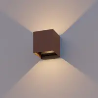 Calex Calex Wandlamp Buiten - Tweezijdig - 7W - 3000K - IP54 - Roest