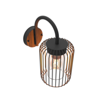 Calex Calex Wandlamp Buiten - E27 Fitting - IP44 - Zwart