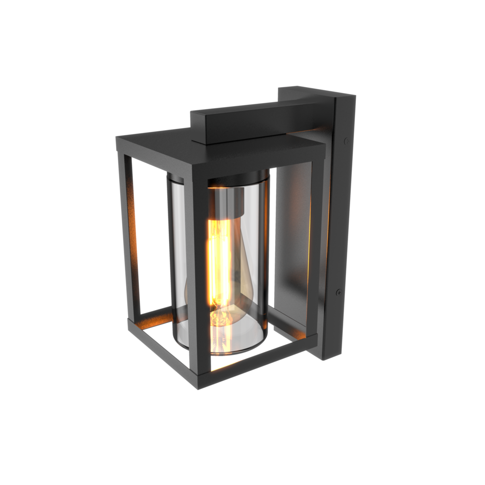 Calex Calex Wandlamp Buiten met Schemeringssensor - E27 Fitting - IP44 - Zwart