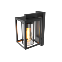 Calex Calex Wandlamp Buiten met Schemeringssensor - E27 Fitting - IP44 - Zwart