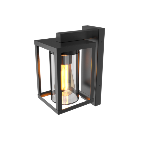 Calex Calex Wandlamp Buiten met Schemeringssensor - E27 Fitting - IP44 - Zwart