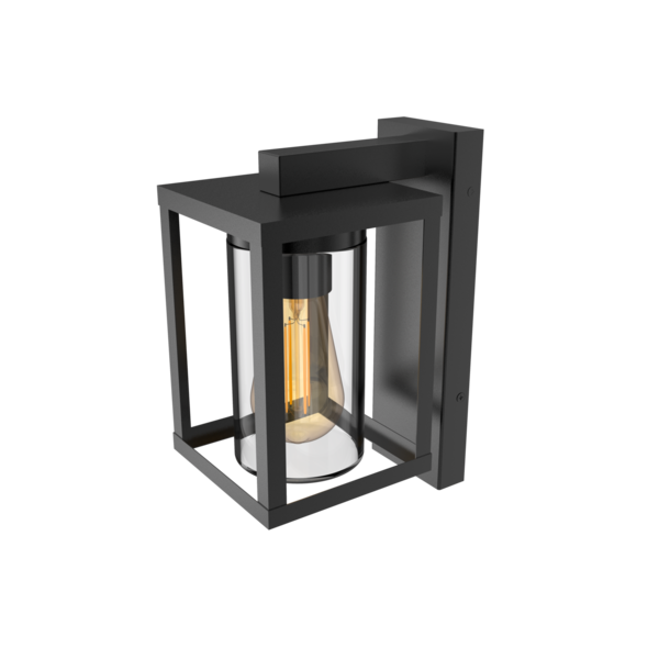 Calex Calex Wandlamp Buiten met Schemeringssensor - E27 Fitting - IP44 - Zwart