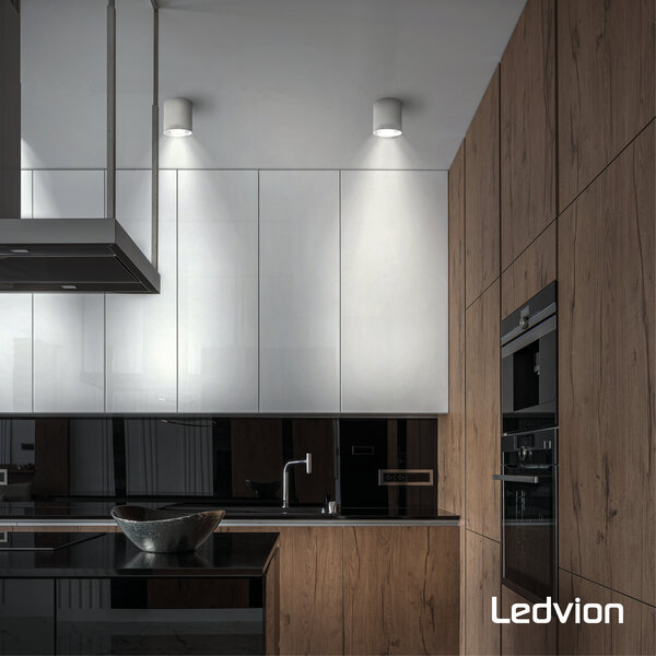 Ledvion 2x Dimbare GU10 LED Spots - 3W - 2700K - Zwart