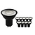 10x Dimbare GU10 LED Spots - 3W - 2700K - Zwart - Voordeelverpakking