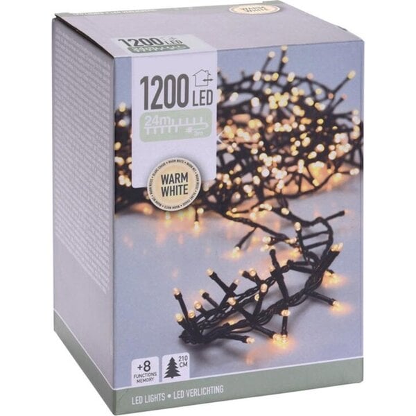 Lightexpert 24m LED Kerstverlichting - IJspegelverlichting Buiten - 1200 LEDs - Warm wit licht