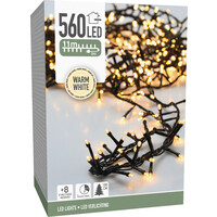 Lightexpert 11m LED Kerstverlichting - IJspegelverlichting Buiten - 560 LEDs - Warm wit licht