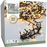 Lightexpert 30m LED Kerstverlichting - IJspegelverlichting Buiten - 1500 LEDs - Warm wit licht