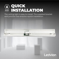 Ledvion LED Plafondspot Wit Trio - Dimbaar - 3W - 2700K - Kantelbaar