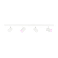 Ledvion LED Plafondspot Wit 4-lichts - Dimbaar - 4,9W - RGB+CCT - Kantelbaar