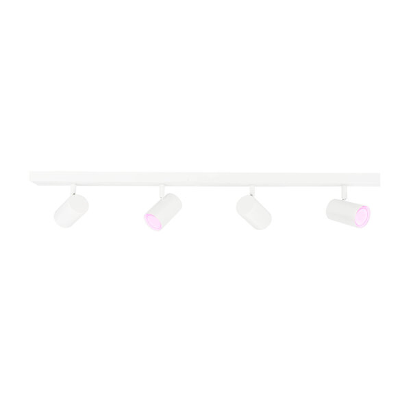 Ledvion LED Plafondspot Wit 4-lichts - Dimbaar - 4,9W - RGB+CCT - Kantelbaar