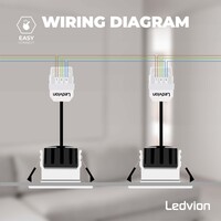 Ledvion Dimbare LED Inbouwspot Zwart - IP65 - 5W - 2700K - 5 Jaar Garantie - Geschikt voor de Badkamer