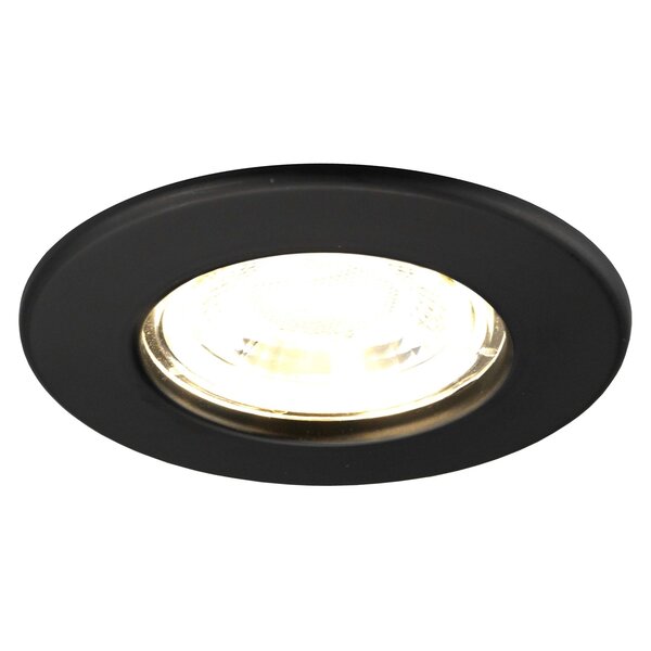 Ledvion Dimbare LED Inbouwspot Zwart - IP65 - 5W - 2700K - 5 Jaar Garantie - Geschikt voor de Badkamer