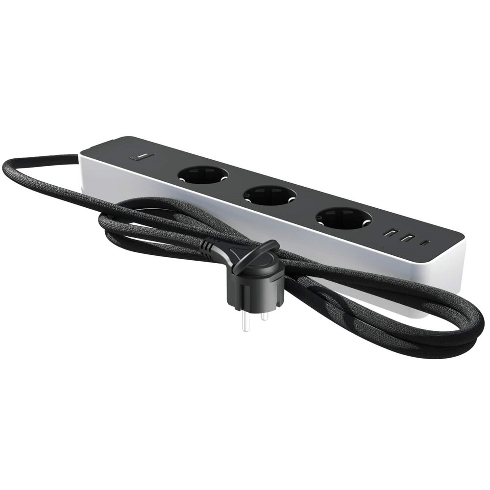 Calex Calex Smart Stekkerdoos + USB - Tafelcontactdoos - 3-Voudig