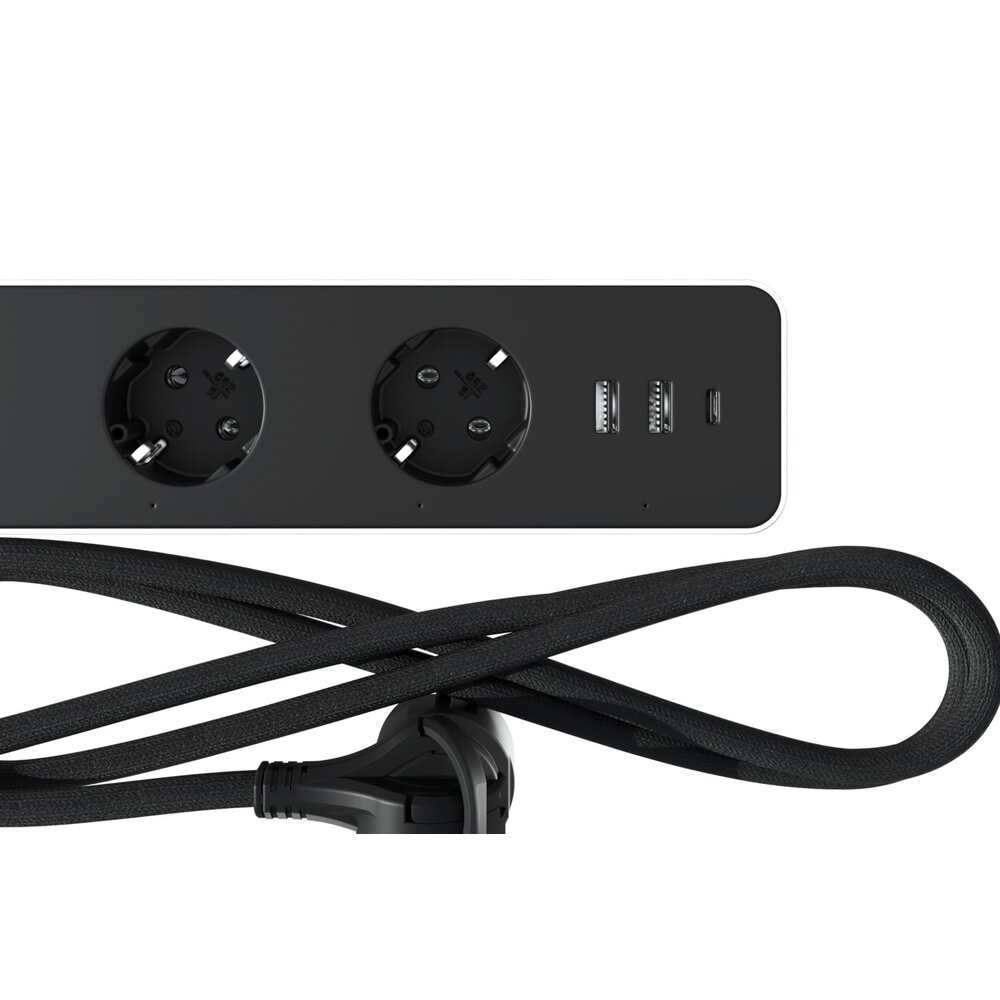 Calex Calex Smart Stekkerdoos + USB - Tafelcontactdoos - 3-Voudig
