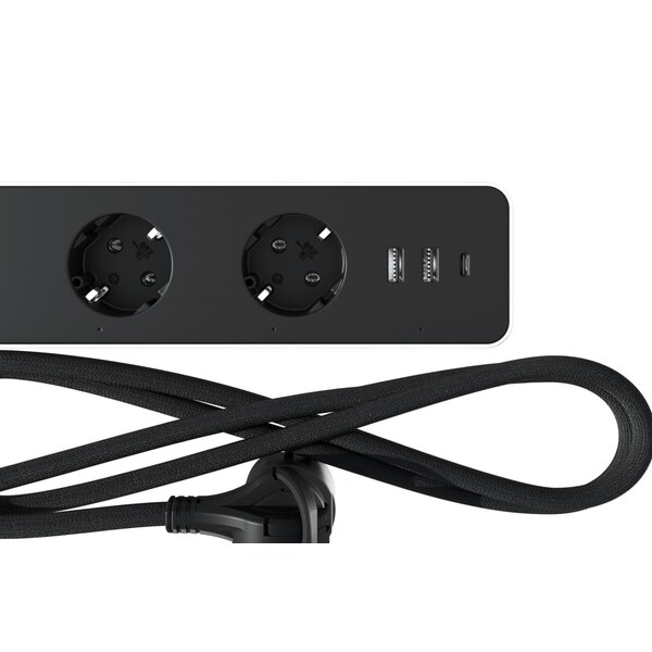 Calex Calex Smart Stekkerdoos + USB - Tafelcontactdoos - 3-Voudig