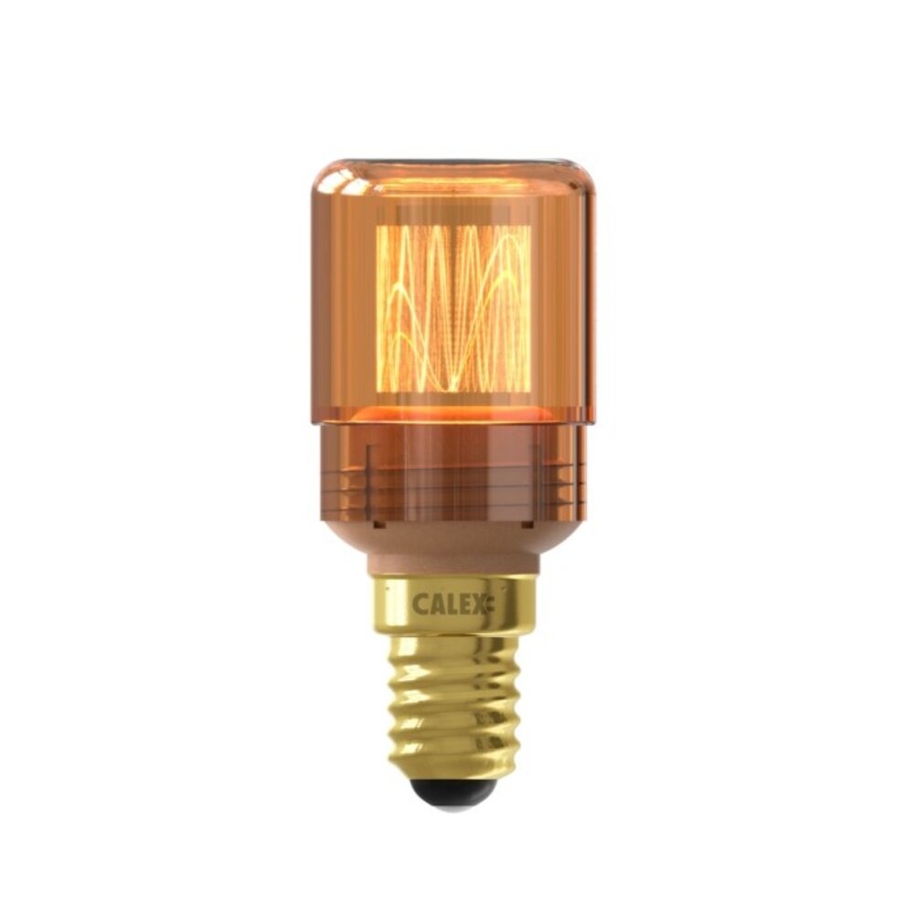Calex Calex Crown LED Glasvezel Lamp - E14 - 2,3W - Goud - Dimbaar