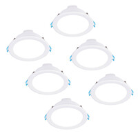 Ledvion 6x LED Downlight 7W - 4000K - 630 Lumen - Ø90-102 mm