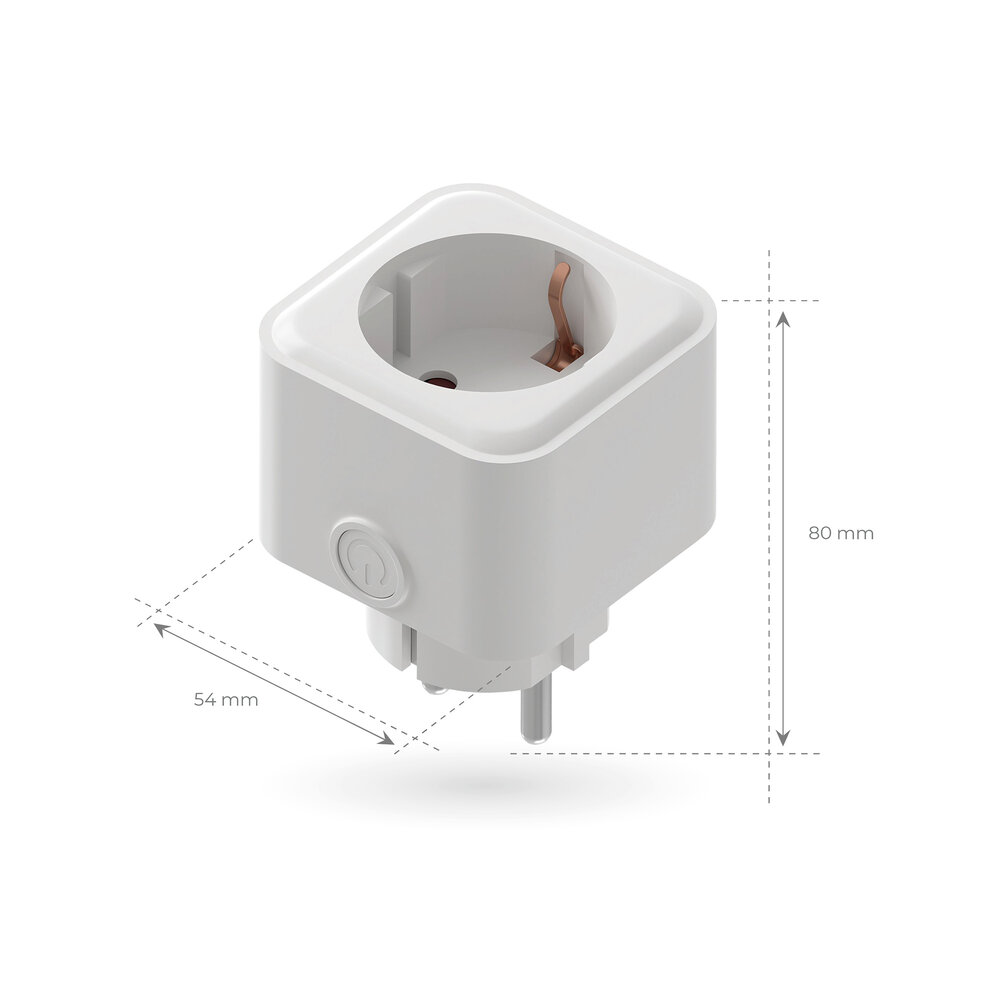 Ledvion 2x Slimme stekker - Energieverbruiksmeter - Smart / WiFi  Stekker