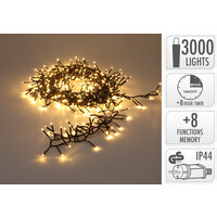 Lightexpert 39m LED Kerstverlichting - IJspegelverlichting Buiten - 3000 LEDs - Warm wit licht