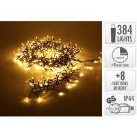 Lightexpert 4,9m LED Kerstverlichting - IJspegelverlichting Buiten - 384 LEDs - Extra warm wit licht