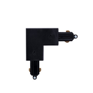 1-Fase Rail L-Vorm Connector Left Zwart
