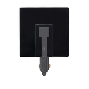 1-Fase Rail Power Connector met Afdekplaat - Zwart