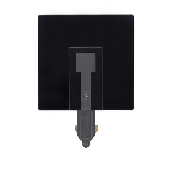 Ledvion 1-Fase Rail Power Connector met Afdekplaat - Zwart