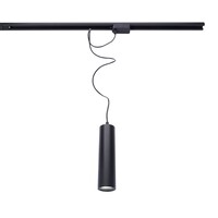 Ledvion 1-Fase Railspot Hanglamp - Plafondkap met 1,5m Kabel - GU10 Fitting - Zwart