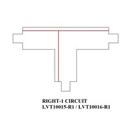 Ledvion 1-Fase Rail T-Vorm Connector Wit - Right-1