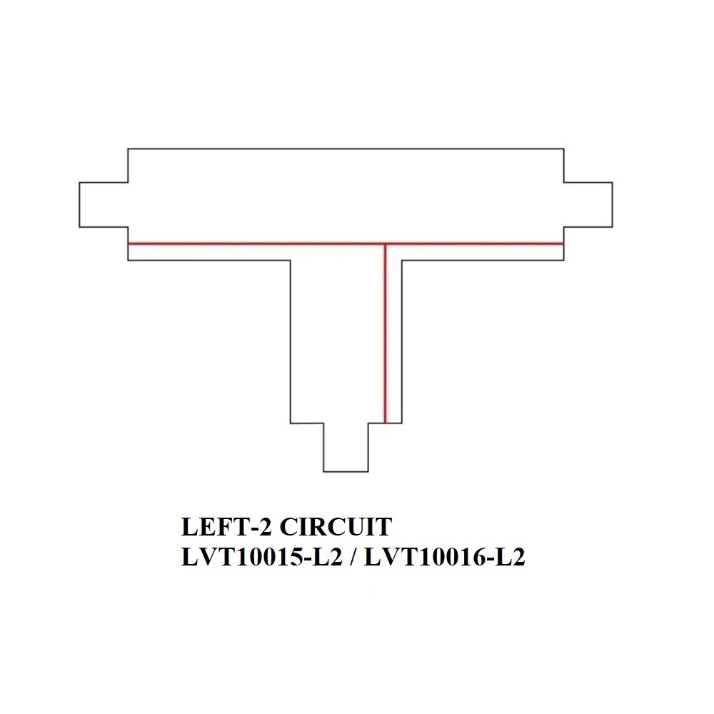 Ledvion 1-Fase Rail T-Vorm Connector Wit - Left-2