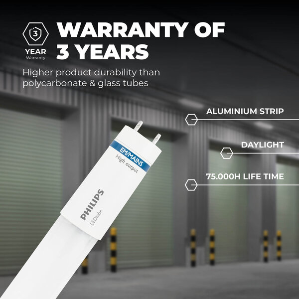 Philips Philips LED TL Buis 120CM - 12.5W - 6500K - 168lm/W - High Efficiency