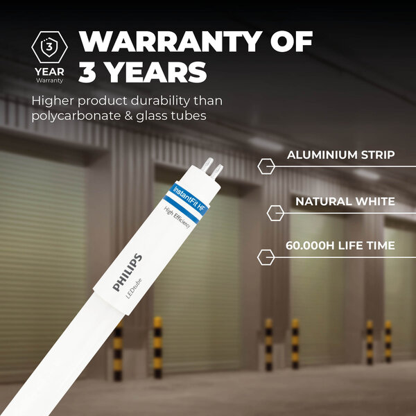 Philips Philips T5 LED Buis 120CM - 16.5W - 3000K - 139lm/W - High Efficiency