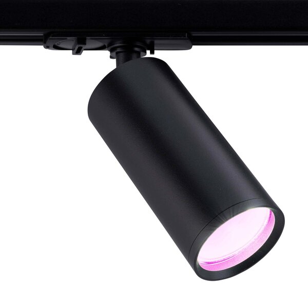 Ledvion 2m Smart LED Railverlichting - 5 Railspots - 4,9W - RGB+CCT - Dimbaar - 1-Fase Railsysteem - Zwart