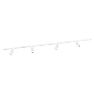 2m LED Railverlichting - 4 Railspots - Dimbaar - 1-Fase Railsysteem - Wit