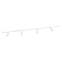 Ledvion 2m LED Railverlichting - 4 Railspots - 3W - 2700K - Dimbaar - 1-Fase Railsysteem - Wit