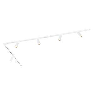 3m LED Railverlichting - 5 Railspots - Dimbaar - 1-Fase Railsysteem - Wit