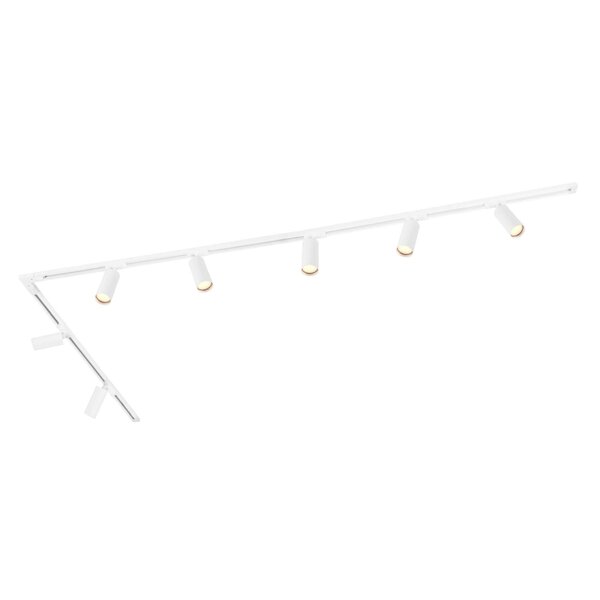 Ledvion 3m LED Railverlichting - 7 Railspots - 3W - 2700K - Dimbaar - 1-Fase Railsysteem - Wit