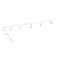 Ledvion 3m Smart LED Railverlichting - 7 Railspots - 4,9W - RGB+CCT - Dimbaar - 1-Fase Railsysteem - Wit