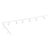 Ledvion 3m LED Railverlichting - 8 Railspots - 3W - 2700K - Dimbaar - 1-Fase Railsysteem - Wit
