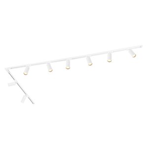 3m LED Railverlichting - 8 Railspots - 3W - 2700K - Dimbaar - 1-Fase Railsysteem - Wit