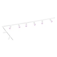 3m Smart LED Railverlichting - 8 Railspots - 4,9W - RGB+CCT - Dimbaar - 1-Fase Railsysteem - Wit