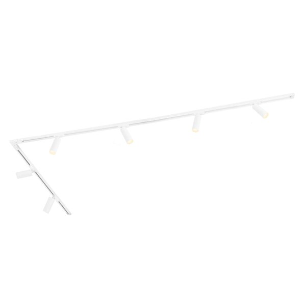 Ledvion 3m LED Railverlichting - 6 Railspots - Dimbaar - 1-Fase Railsysteem - Wit