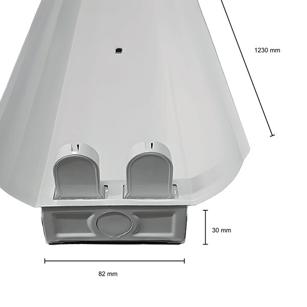Lightexpert Dubbele LED TL Armatuur Reflector - 120CM