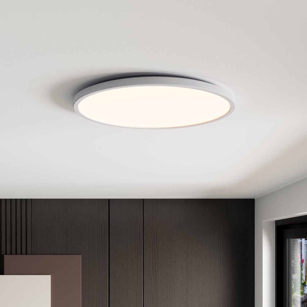 Ledvion Badkamer Plafondlamp - 24W - 2040 Lumen - Wit - Ø42 CM - IP44 Waterdicht - 2700K - LED Plafonniere