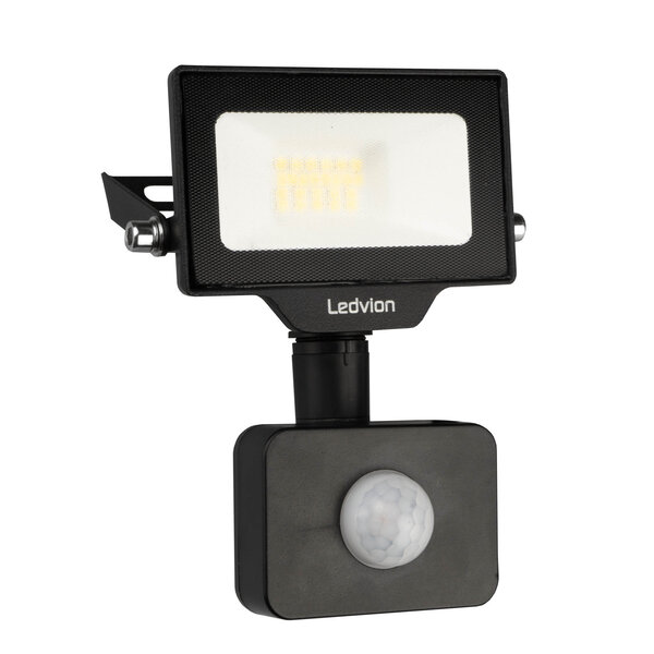 Ledvion LED Breedstraler met Sensor 10W - Osram LED Chips - 1100 Lumen - 6500K