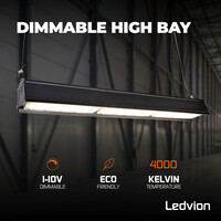 Ledvion LED Lineaire High Bay 200W - 175lm/W -  IP65 - 4000K - Dimbaar - Lumileds Chips - Magazijnverlichting - 5 jaar garantie