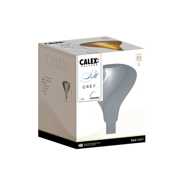 Calex Calex Silk LED Lamp R140 - E27 - 4W - 1800K - 80 Lumen - Grijs